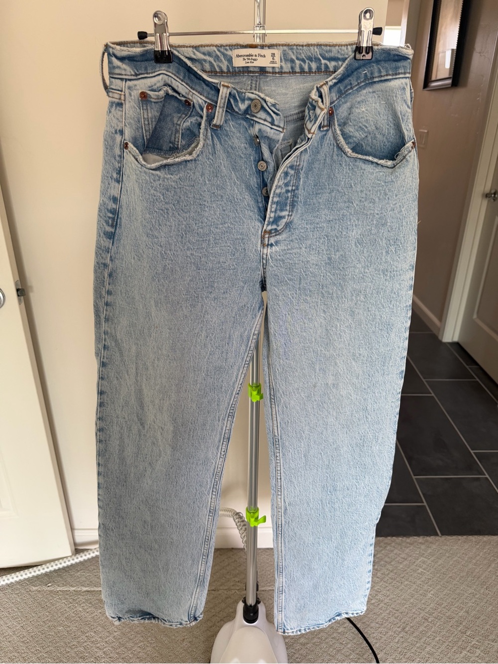 Abercrombie & Fitch Light Blue Boyfriend Jeans